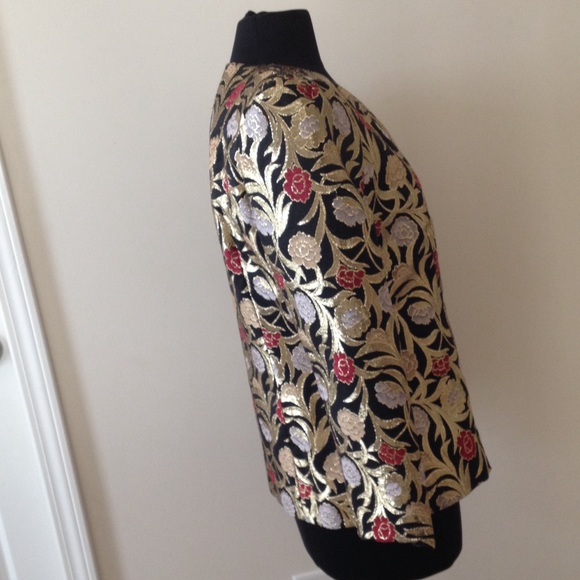 Vintage Embroidered Metallic Blazer - Picture 2 of 3