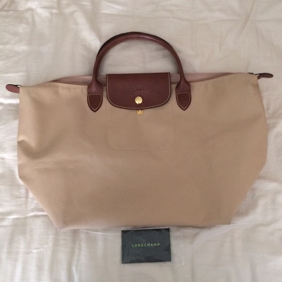 Natural Longchamp Bag