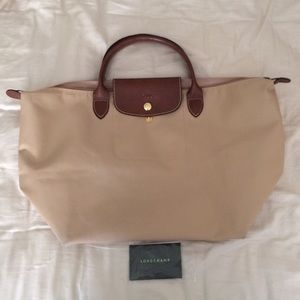 Natural Longchamp Bag