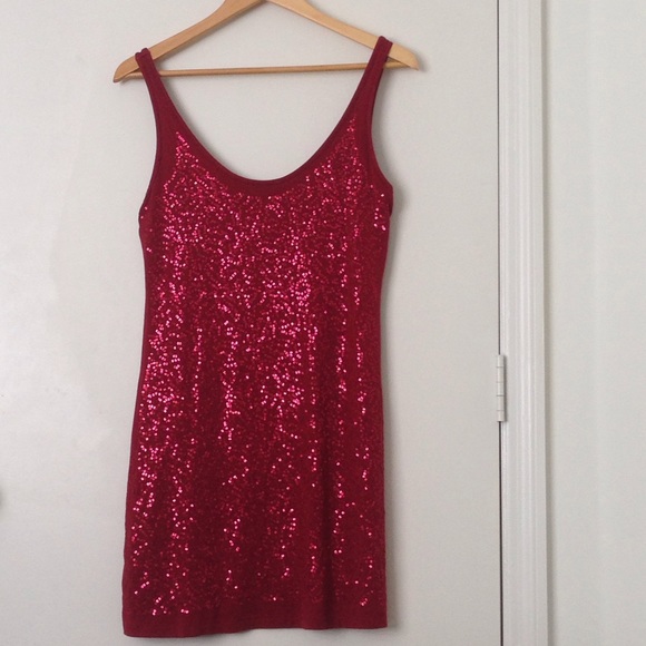 Koaj Red dress with sequins