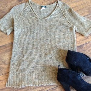 J. Crew linen sweater top