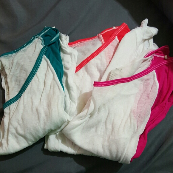 3 aeropastle baseball tees.