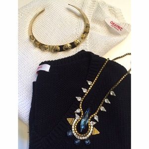 Organic by John Patrick V-Neck Pocket Sweater