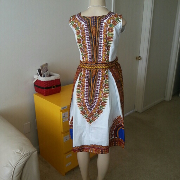 SOLDONEBAYAnkara Dashiki Mini flared Dress - Picture 2 of 2