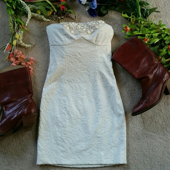Free People strapless dress