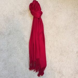 NWOT- Deep Red Scarf & Red