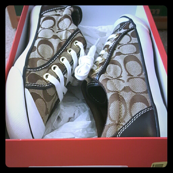 Tan & dark brown coach shoes!