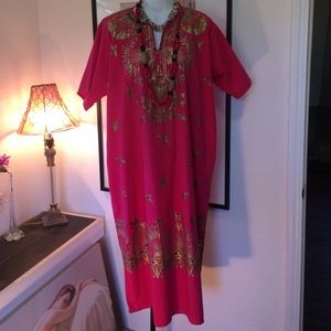 Pretty ethnic dress pink and gold