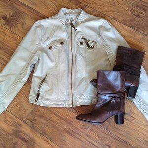 Faux leather jacket