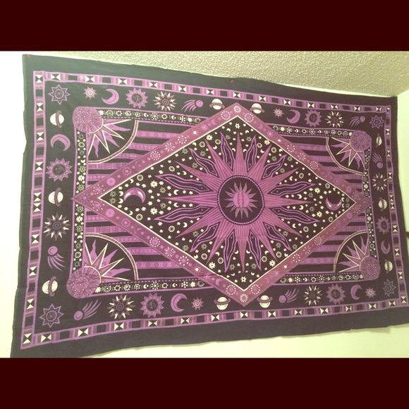 Purple sun tapestry