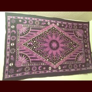 Purple sun tapestry