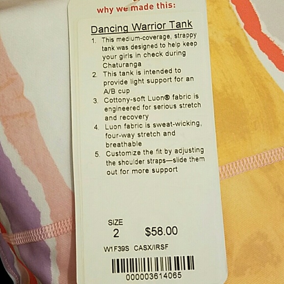 Lululemon Dancing Warrior Tank - Picture 3 of 4