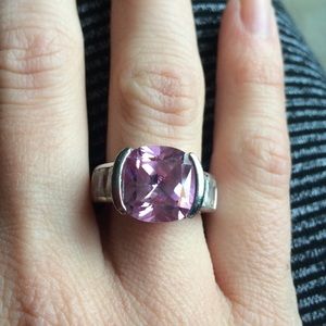 Sterling Silver Pink Sapphire ring