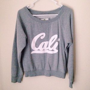 California crew neck sweater