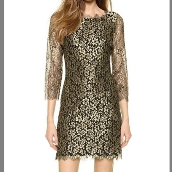 Diane Von Furstenberg Lace Cocktail Dress