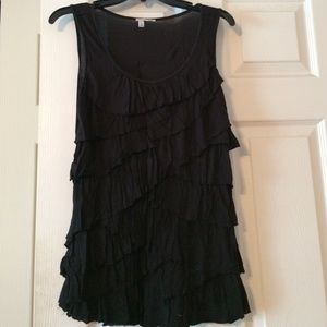 Halogen size medium black sleeveless top.