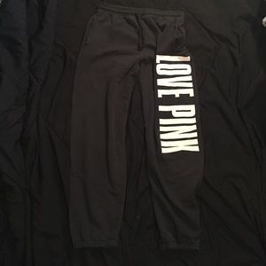 Victoria's Secret Pink Black Sweatpants