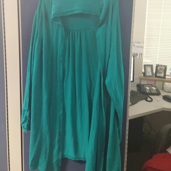 Long teal cardigan - Picture 1 of 1