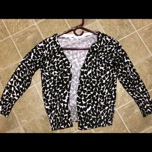 heart pattern cardigan