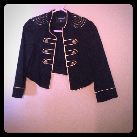 Black Blazer with Embellishment - Picture 1 of 2