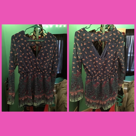 Cute long sleeved romper!