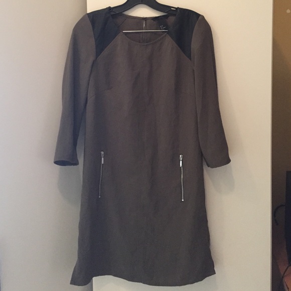 Olive green dress