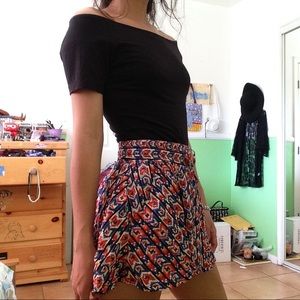 Tribal print skirt/skort