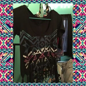 Cute tribal fringe shirt!