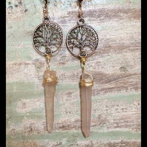 Tree of life Crystal earrings