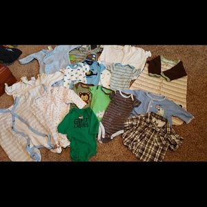 Lot of NEWBORN infant boys
