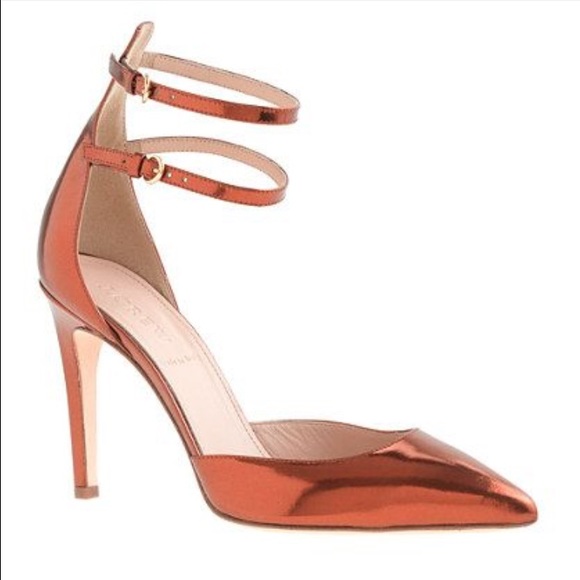 metallic copper heels
