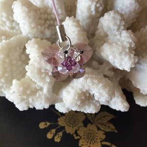 Butterfly Swarovski Crystal bead keychain/charm
