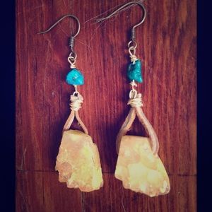 Druzy handcrafted earrings