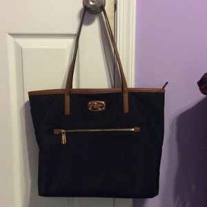 Large Black Nylon Tote