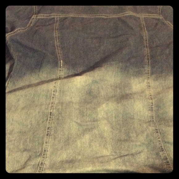 Ombré' button up jean shirt