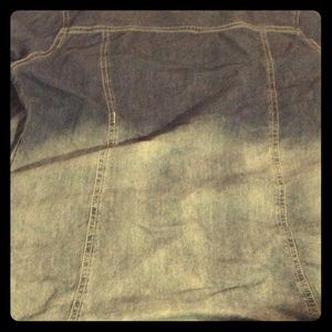 Ombré' button up jean shirt