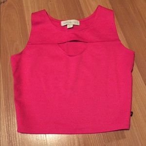 Pink crop top