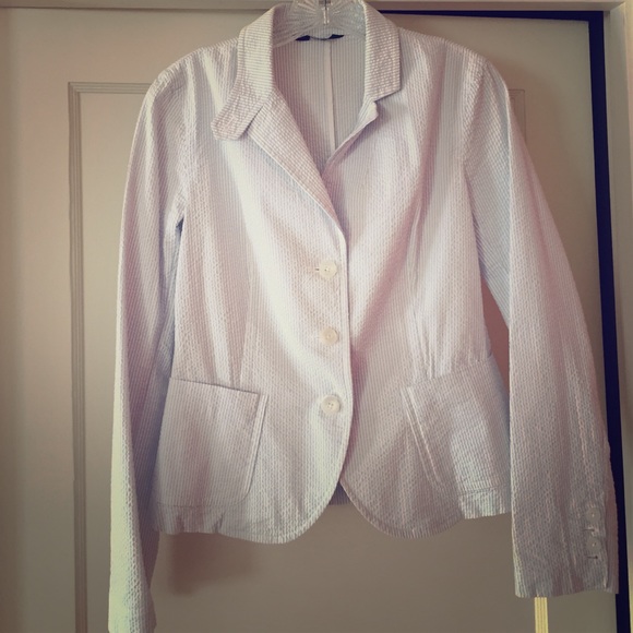 Jcrew seersucker blazer