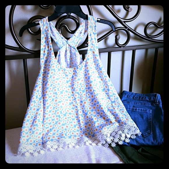 Adorable floral tank