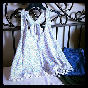 Adorable floral tank
