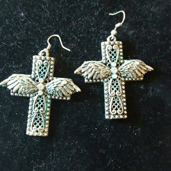 Cross earrings