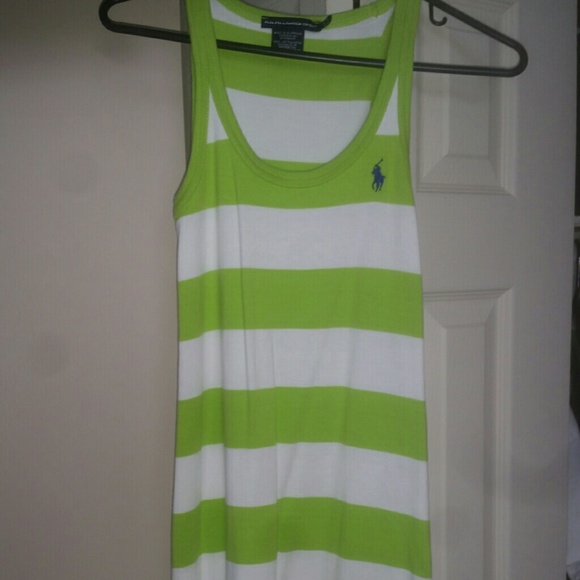 Polo stripped tank dress