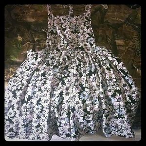 Floral Over-all Romper