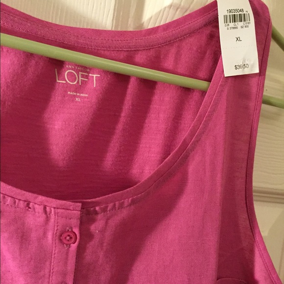 "LOFT" BEAUTIFUL SLEEVELESS A-LINE FLARED COTTON - Picture 1 of 4