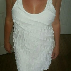 White layered BCGB dress