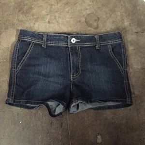 Dark blue jean shorts