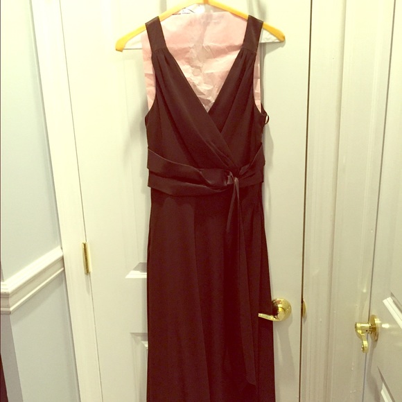 Brown Chiffon Dress