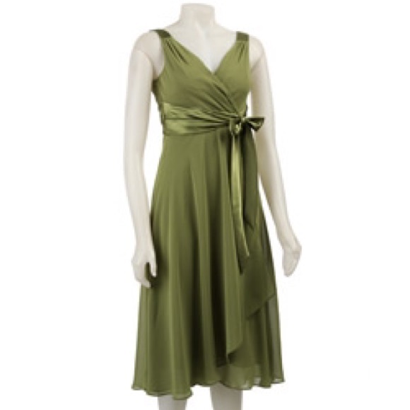 Brown Chiffon Dress - Picture 1 of 4