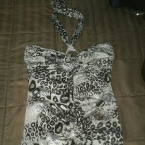 Animal print dress