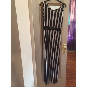 Black and white stripe maxi dress FLASH SALE!